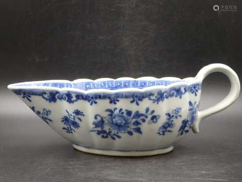 Chinese blue and white porcelain creamer.