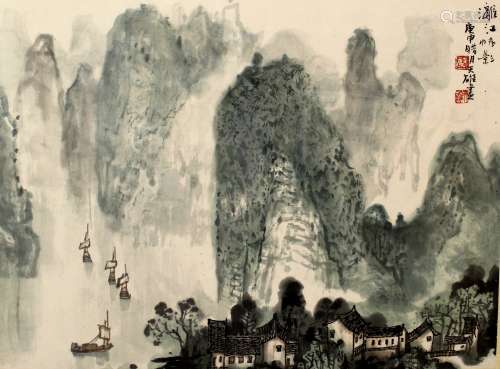 Chinese ink painting on paper, Cai Tianxiong