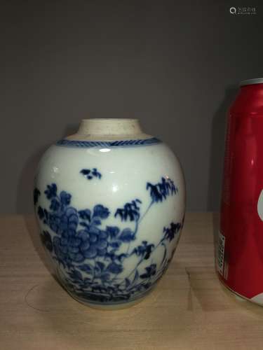 Chinese Blue and White Porcelain Tea Cane