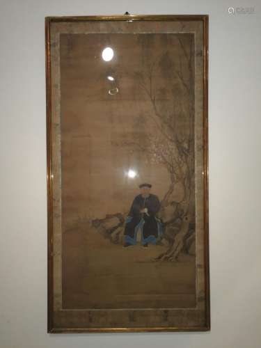 Chinese Painting On Silk Yongzheng Period Signed DaiGao