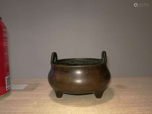 Chinese Bronze Incense Buner DaMingXuanDeNianZhi Mark