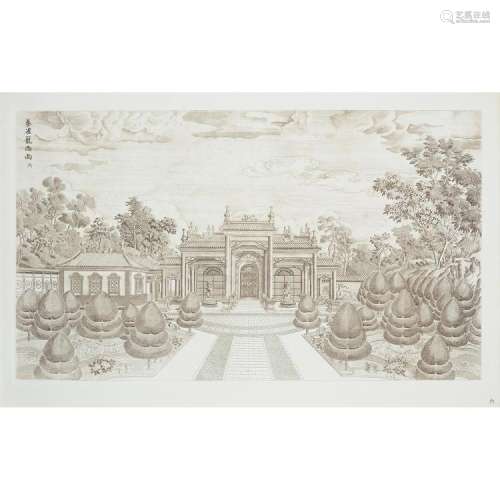 PALACES PAVILIONS AND GARDENS CREATED BY GIUSEPPE CASTIGLIONE IN THE IMPERIALS GROUNDS OF YUAN MING YUAN AT THE SUMMER PALACE IN BEI...