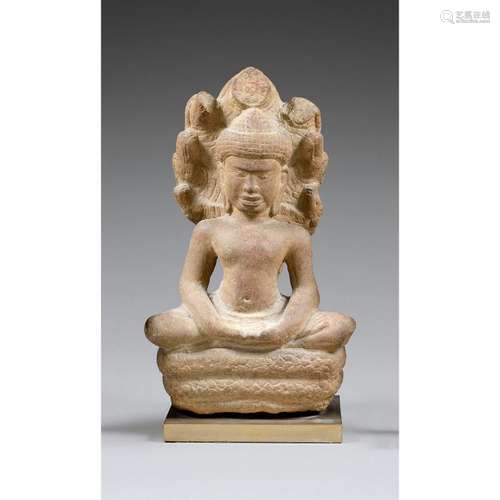 STATUETTE DE BOUDDHA MUCHALINDA