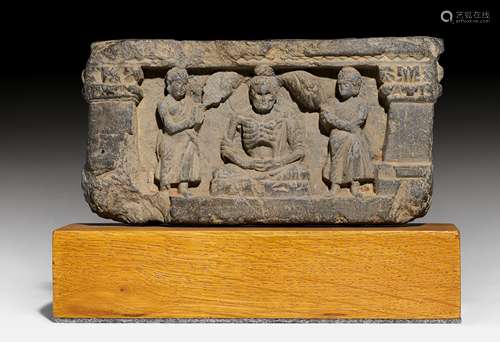 A SMALL FRIEZE WITH THE EMACIATED BUDDHA.