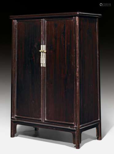 A SMALL ZITAN CABINET (YUANJIAOGUI).