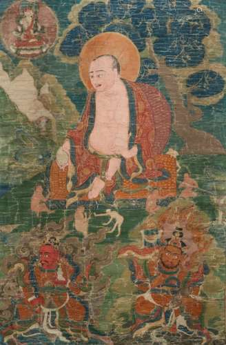 A FINE THANGKA OF HVA SHANG