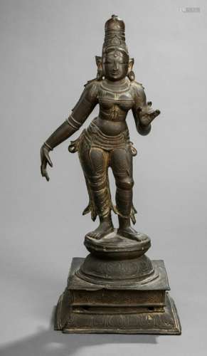 A BRONZE FIGURE OF BHU