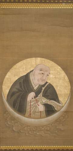 A FINE AND RARE ANONYMOUS PORTRAIT OF A PRAYING MONK
