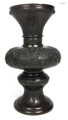 A BRONZE VASE IN ARCHAIC STYLE