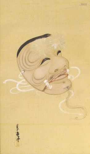 A PAINTING OF A MASK