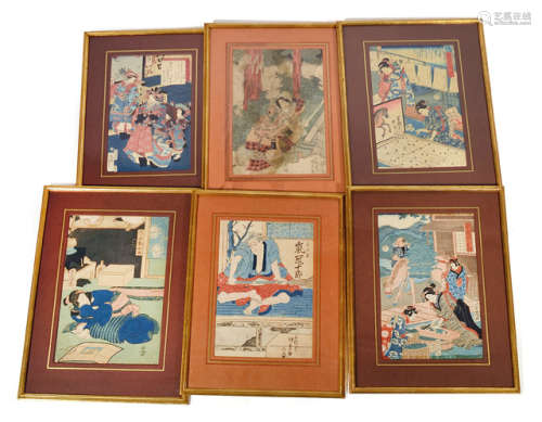 A GROUP OF WOODBLOCK PRINTS BY VARIOUS ARTISTS
