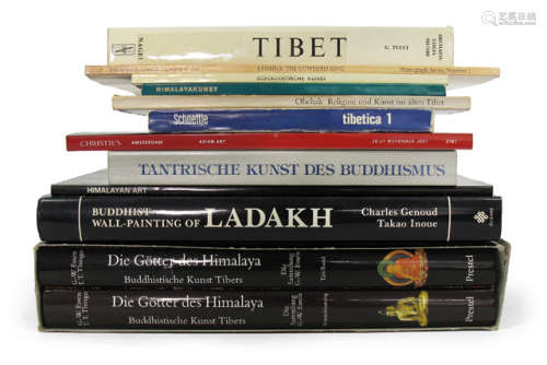 11 VOL. TIBET A.O.: Tantrische Kunst des Buddhismus / Buddhist Wall Painting of Ladakh / Die Götter des Himalaya: Buddhistische Kunst Tibets a.o. - Property from an European private collection