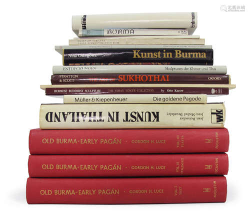 15 VOL. THAILAND/BURMA: Kunst in Burma / Old Burma-Early Pagan / Kunst in Thailand a.o. - Property from an European private collection