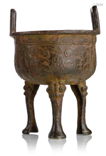 A BRONZE DING IN ARCHAIC STYLE