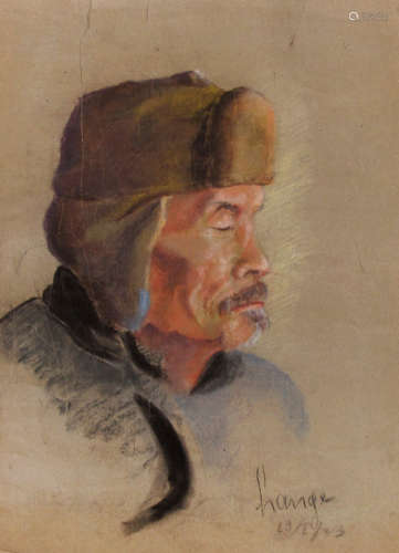 A PORTRAIT OF AN OLD MAN WITH CAP