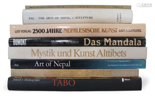 8 VOL. TIBET/NEPAL: Art of Nepal / Tabo: A Lamp for the Kingdom / The Arts of Nepal a.o. - Property from an European private collection