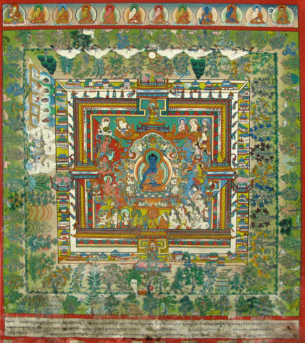 A GROUP OF THREE DIFFERENT THANGKAS