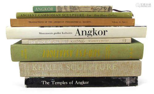 8 VOL. CAMBODIA: The House of the Klong / The Temples of Angkor / Khmer Sculpture and the Angkor Civilization a.o. - Property from an European private collection