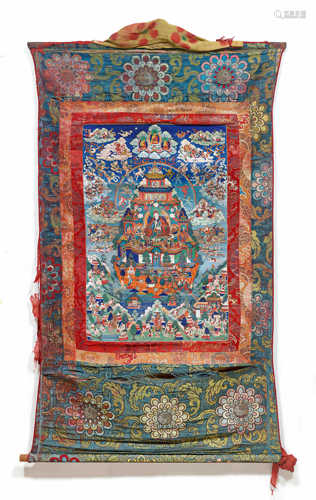 A THANKA OF THE SOUTH-WESTERN PARADISE OF PADMASAMBHAVA.