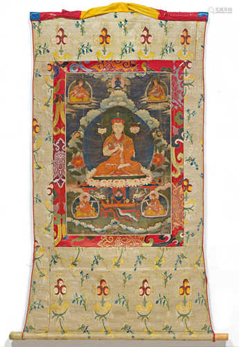 A BONPO THANKA OF SHERAB GYALTSEN (1356-1415).