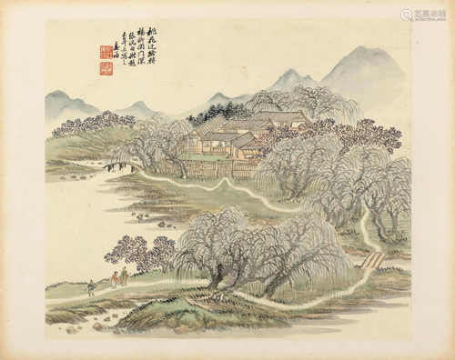 TWELVE ALBUM LEAVES BY JIANG JUN (1847-1919).