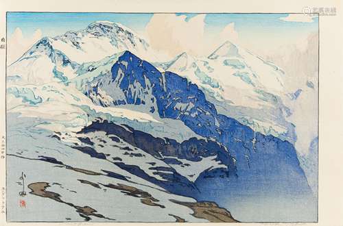 YOSHIDA, HIROSHI 1876 - 1950 Jungfrau. Japan. Taishô-Zeit. 1925. Nishiki-e. Ôban, tate-e. Blatt: