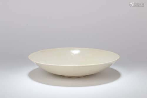 A Chinese Ding-Type Porcelain Plate