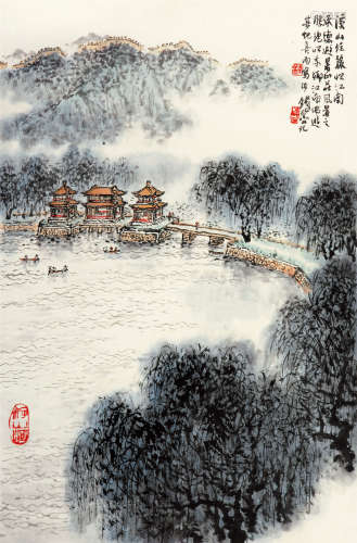 钱松岩（1899～1985） 忆江南 镜片 纸本