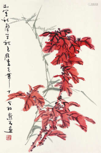 金默如（1938～?） 秋声秋色 镜框 纸本