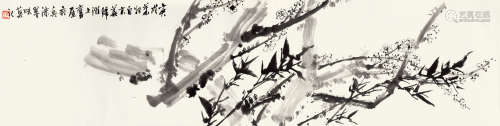 郭味蕖（1908～1971） 1970年作 双清图 立轴 纸本