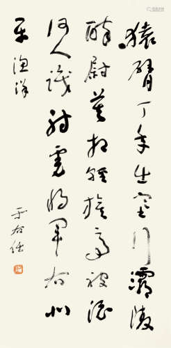 于右任（1879～1964） 书王士祯诗 立轴 纸本
