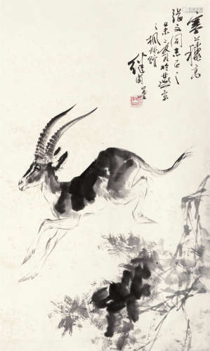 刘继卣（1918～1983） 1979年作 塞上秋高 立轴 纸本