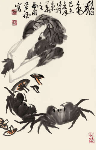 李苦禅（1899～1983） 1979年作 秋色 立轴 纸本