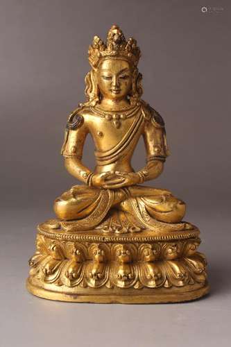 GITL-BRONZE FIGURE OF BUDDHA