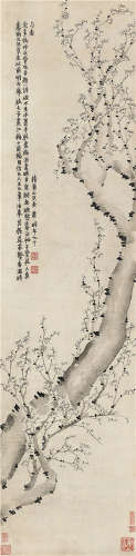 金农（1687～1763） 梅花 立轴 水墨纸本