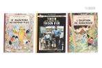 Ensemble de trois BD de Hergé