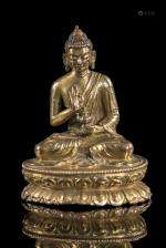 Bouddha Maytreia du Tibet en bronze doré