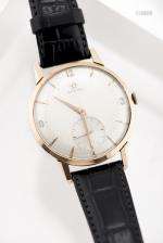 Omega, montre-bracelet en or rose .750, mvt automatique