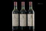 3 bouteilles de Pauillac-Médoc, Grand Vin de Château Latour 1957, 75 cl