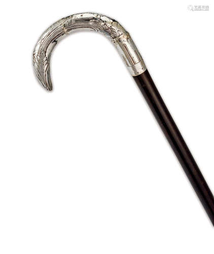 约1910年 英国银色柄乌木拐杖