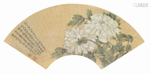 恽寿平（1633～1690） 牡丹图 镜片 设色纸本