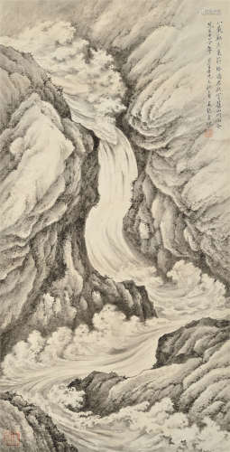 宋美龄（1898～2003） 山水 立轴 水墨纸本