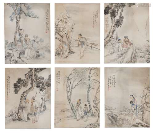 Qian Huian1833-1911） 6 pages Album
