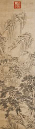 Attributed to Zhang Zong Cang(1686-1756) Ink And Color On Silk