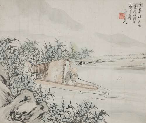 He Dan Shan(1807-1883) Ink And Color On Paper