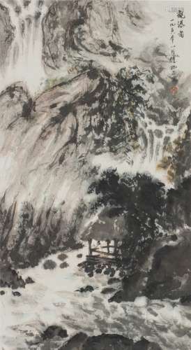 Attributed ToFu Bao Shi(1904-196) Ink And Color On Paper