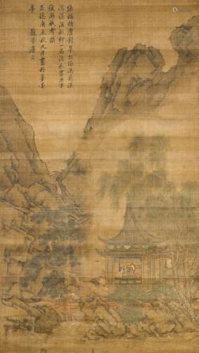 Attibuted To Tang Yin(1470-1524) Ink And Color On Silk