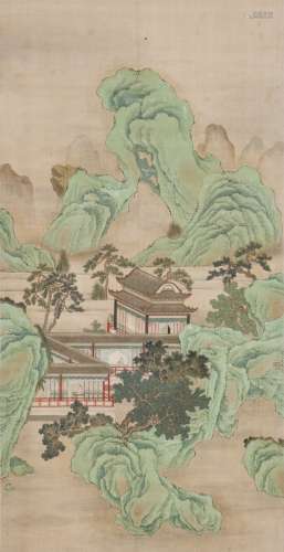 Attributed to-Chou Ying(1494-1552) Ink And Color