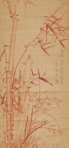 Qu Zi Ye(1780-1849) Ink On Paper,Hanging Scroll