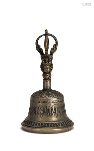 Qing-A Bronze Figure Of Vajra Bell